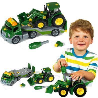Ігровий набір транспортер з трактором John Deere 6215R Theo Klein 3908