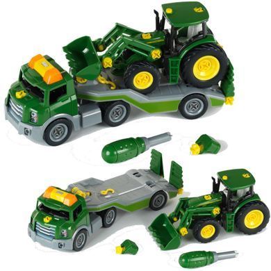 Ігровий набір транспортер з трактором John Deere 6215R Theo Klein 3908