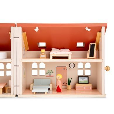 Розкладний дерев'яний будинок для ляльок New Classic Toys 10735