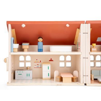 Розкладний дерев'яний будинок для ляльок New Classic Toys 10735