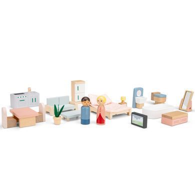 Розкладний дерев'яний будинок для ляльок New Classic Toys 10735