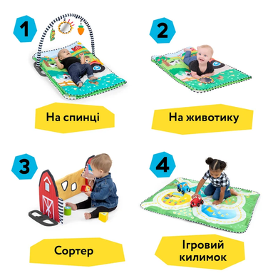 Розвиваючий килимок 4 в 1 Busy Barnyard Baby Einstein 17327