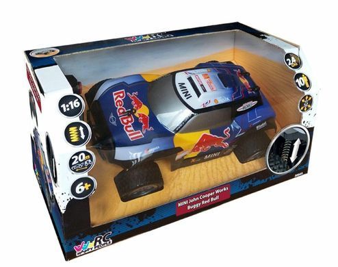 Машина на радіокеруванні X-raid MINI JCW Buggy Red Bull (2,4 GHz, 30 см, 1:16) Happy People H30045
