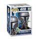 Ігрова фігурка Funko POP! серії Мандалорець - Мандалорець з Ґроґу на спині
