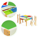 Дитячій комплект меблів з сосни стіл с двома стільцями Ecotoys XKF002