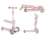 Складаний самокат 2 в 1  MoMi DEBE LED Pink HULA00018