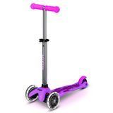 Детский трехколесный самокат Mini Deluxe Glow LED Micro MMD217 от 2 до 5 лет