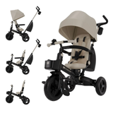 Детский трехколесный велосипед Kinderkraft Aveo 2 Plus Beige KRAVEO02BEG0000 с поворотным сиденьем