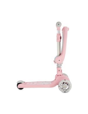 Складаний самокат 2 в 1  MoMi DEBE LED Pink HULA00018