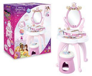 Туалетный столик Парикмахерская с зеркалом и стульчиком 2в1 Disney Princess Dressing Table Smoby 320250