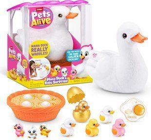 Інтерактивний ігровий набір Мама качечка з сюрпризом Pets Alive Mama Duck Surprise Zuru 9548