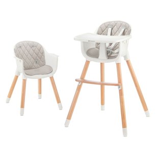 Детский стульчик для кормления 2 в 1 Kinderkraft Sienna Gray SIENGRY