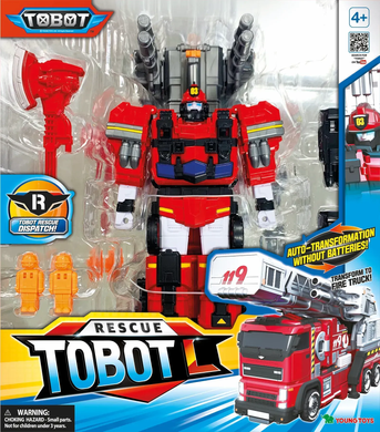 Робот-трансформер Пожарная спасательная машина S5 Fire Truck Rescue Tobot L Young Toys 301153