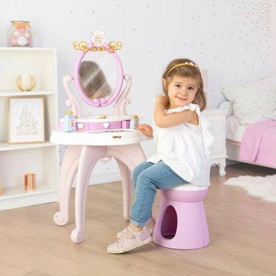 Туалетний столик Перукарня з дзеркалом і стільчиком (2 в 1) Disney Princess Smoby 320250