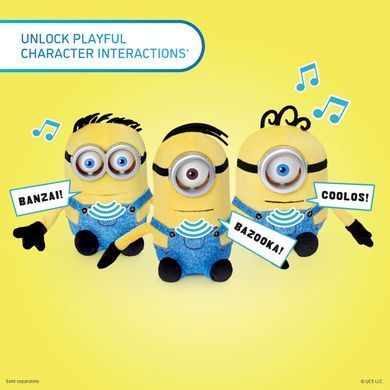 Уцінка інтерактивна м'яка іграшка Посіпаки Дік Wow! Stuff Universal Minions Real FX Palm Puppetronic Dick MIN-1052