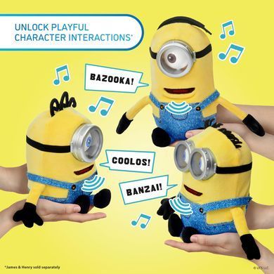 Уцінка інтерактивна м'яка іграшка Посіпаки Дік Wow! Stuff Universal Minions Real FX Palm Puppetronic Dick MIN-1052