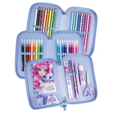 Потрійний пенал з канцелярським приладдям Естрелія S2 Pencil Case Estrelia Nebulous Stars 12608