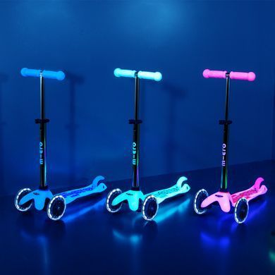 Дитячий триколісний самокат Mini Deluxe Glow LED Micro MMD217 від 2 до 5 років