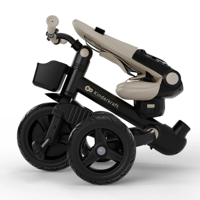 Дитячий триколісний велосипед Kinderkraft Aveo 2 Plus Beige KRAVEO02BEG0000 з повортним сидінням