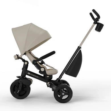 Дитячий триколісний велосипед Kinderkraft Aveo 2 Plus Beige KRAVEO02BEG0000 з повортним сидінням