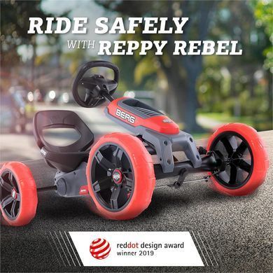 Дитячий велокарт зі звуковим блоком BERG Reppy Rebel Pedal Go Kart 24.60.02.00 від 2,5 до 6 років