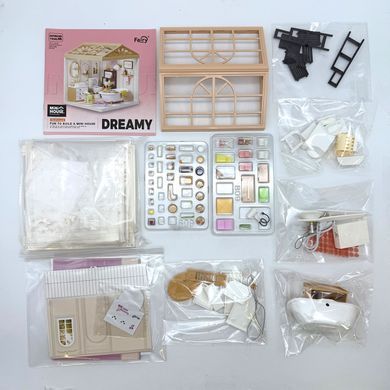 Конструктор-румбокс Ванна кімната Dreamy Bay Scene Mini House 8009 з LED-підсвіткою