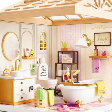 Конструктор-румбокс Ванна кімната Dreamy Bay Scene Mini House 8009 з LED-підсвіткою