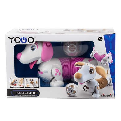 Уценка Интерактивный щенок-робот YCOO Robo DASH D с управлением жестами Silverlit 88742