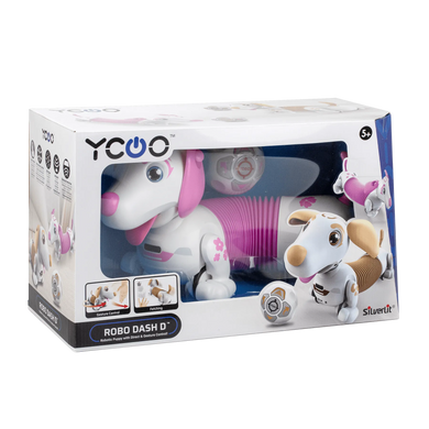 Уценка Интерактивный щенок-робот YCOO Robo DASH D с управлением жестами Silverlit 88742