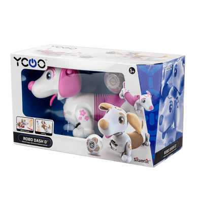 Уценка Интерактивный щенок-робот YCOO Robo DASH D с управлением жестами Silverlit 88742