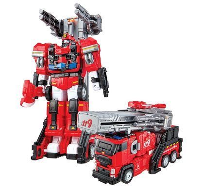 Робот-трансформер Пожарная спасательная машина S5 Fire Truck Rescue Tobot L Young Toys 301153