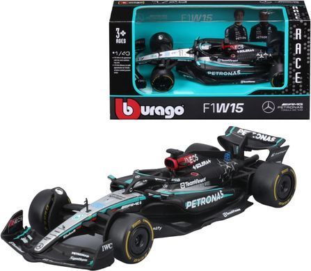 Металлическая машинка Mercedes-AMG F1 W15 Performance (2024) (1:43) Bburago 18-38208