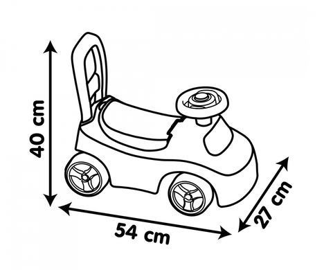 Машинка каталка 2 в 1 My First Car Auto Smoby 720542 від 10 місяців
