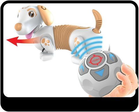 Уценка Интерактивный щенок-робот YCOO Robo DASH D с управлением жестами Silverlit 88742