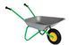 Серая детская металлическая тачка (до 25 кг) Rolly Toys metall Schubkarre Air Tyre 271757 резиновое колесо