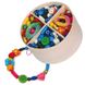 Набір намистинок для створення прикрас Wooden Beads Viga Toys 56002