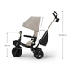 Дитячий триколісний велосипед Kinderkraft Aveo 2 Plus Beige KRAVEO02BEG0000 з повортним сидінням