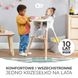 Стульчик для кормления 2в1 Kinderkraft Sienna Gray KKKSIENGRY0000 серый