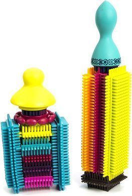 Игольчатый конструктор Бристл - Мегаполис Bristle Block Stackadoos Battat BX1175Z