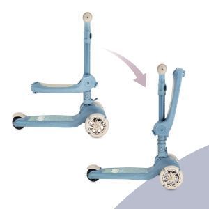 Складаний самокат 2 в 1 MoMi DEBE LED blue HULA00020
