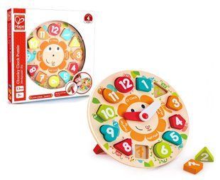 Дерев'яний пазл-сортер Годинник Chunky Clock Puzzle Hape E1622