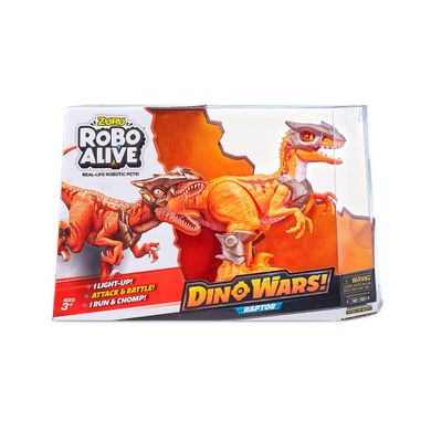 Уценка Интерактивная игрушка Боевой Велоцираптор Dino Wars Raptor ZURU Robo Alive 7133