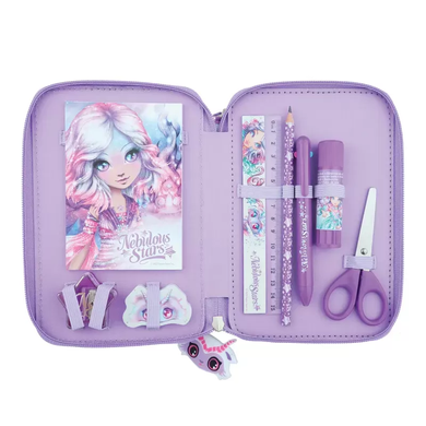 Потрійний пенал з канцелярським приладдям Кристалія Pencil Case Nebulous Stars 12609