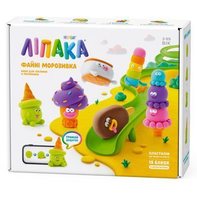 Меганабір пластиліну Ліпака Файні морозивка Hey Clay Lipaka 15029-UA01