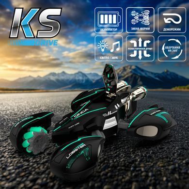 Уценка Трюковая машинка на радиуправлении Lobster Stunt car MA-06 Explorer (1:14, 2.4 GHz) KS Drive SL-432ABl свет и звук