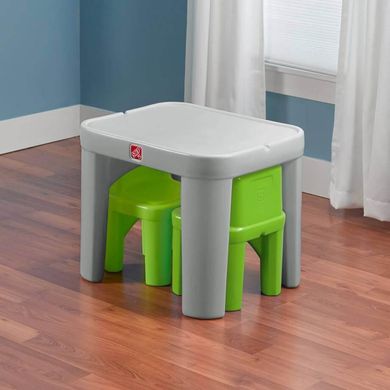 Набір дитячих меблів стіл і 2 стільчика Mighty My Size Kids Table and Chair Step2 854499