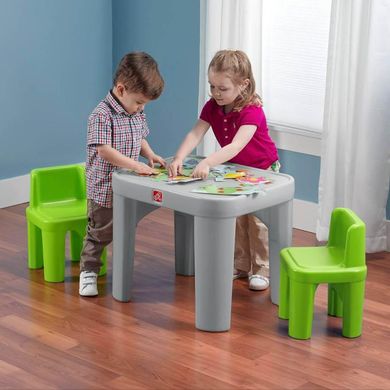 Набір дитячих меблів стіл і 2 стільчика Mighty My Size Kids Table and Chair Step2 854499