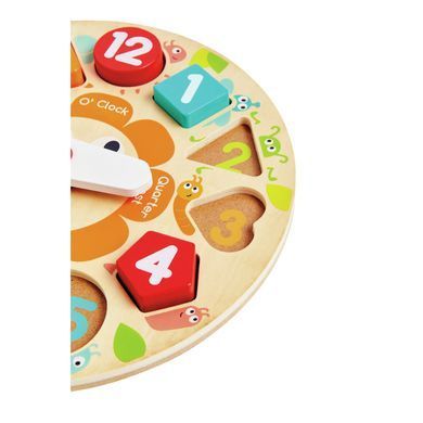 Дерев'яний пазл-сортер Годинник Chunky Clock Puzzle Hape E1622
