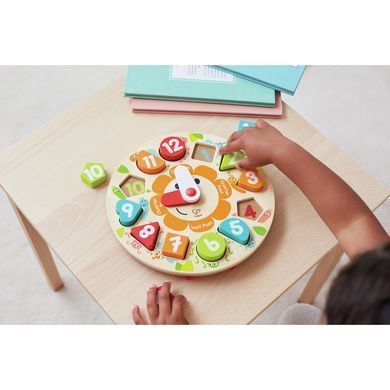 Дерев'яний пазл-сортер Годинник Chunky Clock Puzzle Hape E1622