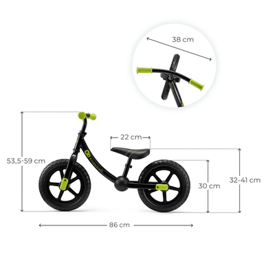 Двоколісний біговел 2Way Next Off Road Black Kinderkraft KR2WAY25BLK0000